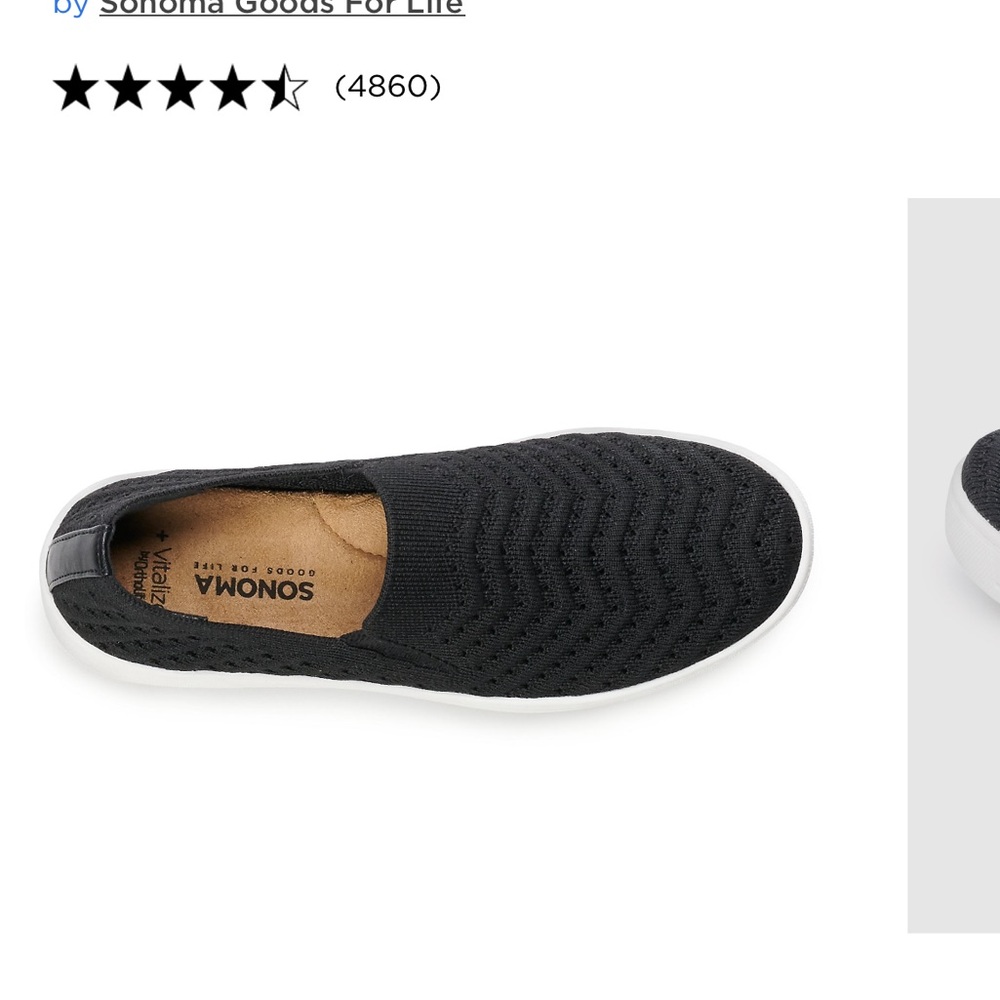 Sonoma slip on sneakers. Slightly worn.